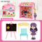 DIY Plastic Play Miniature Castle Christmas Big Doll House for Girls Pretend Play Baby Doll Set