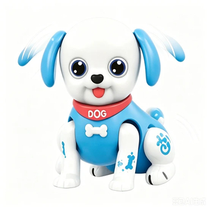 Wholesale Popular Music Lighting Battery Operated Plastic Educational Dancing Toy Electric Walking Robot Dog