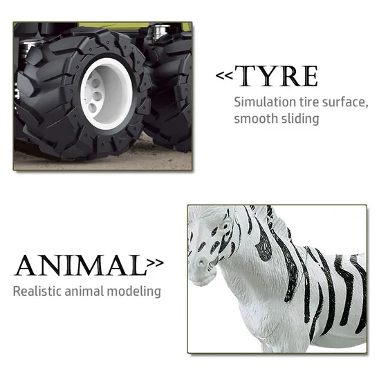 Wholesale Animal Horse Transport Diecast Truck Car Metal Car Models Toy