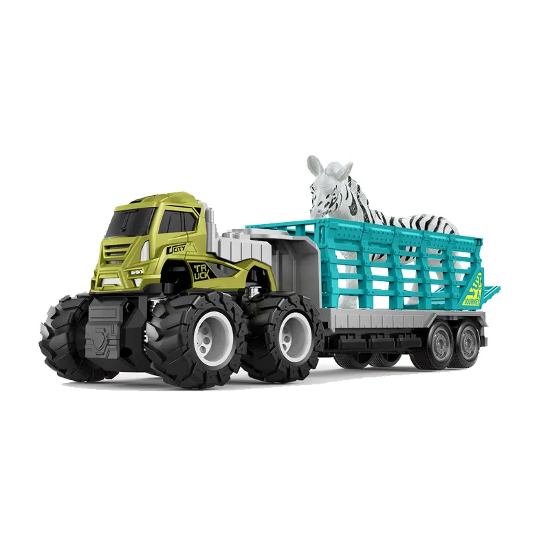 Wholesale Animal Horse Transport Diecast Truck Car Metal Car Models Toy