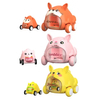 Wholesale Small Plastic Cartoon Car Pullback Friction Animal Toys for Kids