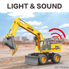 Wholesale 1: 14 Scale Mini Kids Plastic Toy Car Construction Friction Truck Model with Light and Sound