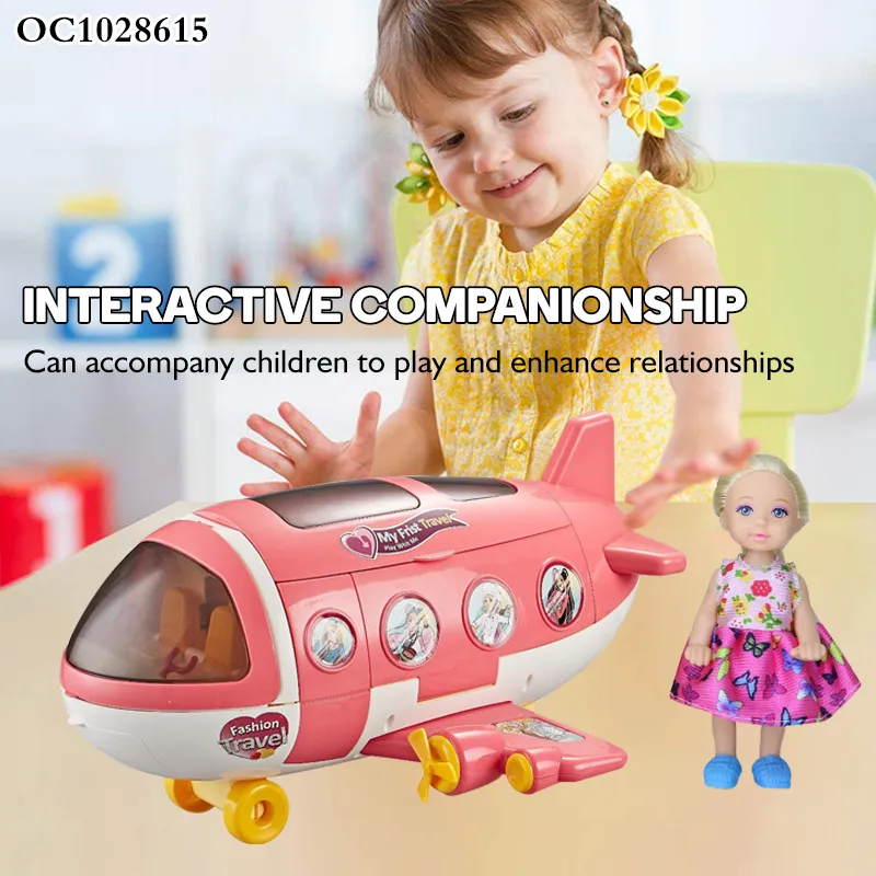 Wholesale Plastic Toy Plane Fancy Fashion DIY Miniature Doll House Furniture Set Girl Toys