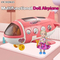 Wholesale Plastic Toy Plane Fancy Fashion DIY Miniature Doll House Furniture Set Girl Toys