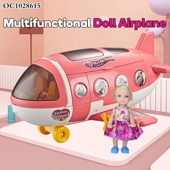 Wholesale Plastic Toy Plane Fancy Fashion DIY Miniature Doll House Furniture Set Girl Toys