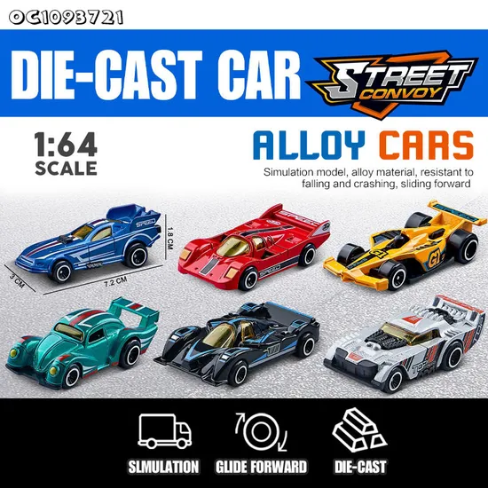 Wholesale Children 1: 64 Scale Miniature Metal Diecast Racing Alloy Model Car