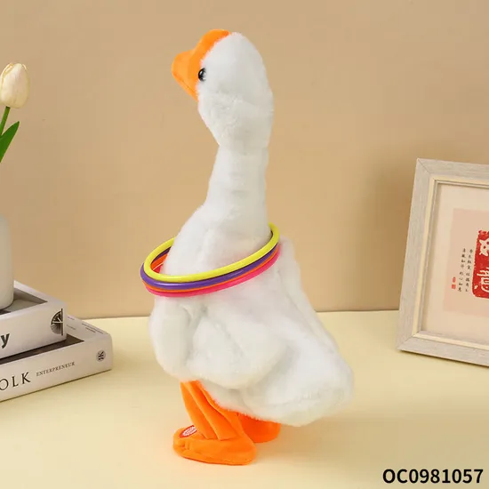 Wholesale Children Interactive Plastic Battery Operated Goose Stuffed Animal Plush Toy
