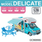 Wholesale 1: 24 Scale Die Cast Metal Truck Alloy Metal Small Car Diecast Car Toys with Light Sound