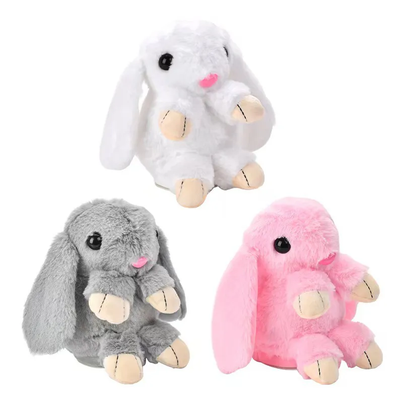 Wholesale Plush Dancing and Singing Electronic Talking Custom Long Ear Rabbit Stuffed Baby Plush Toy