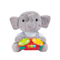 Wholesale Stuffed Battery Operated Hand Drum Musical Instrument Big Elephant Animal and Plush Toy Doll with Flashing Light