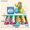 Wholesale Mini Plastic Miniature Friction Cartoon Press and Go Animal Racing Car Toy
