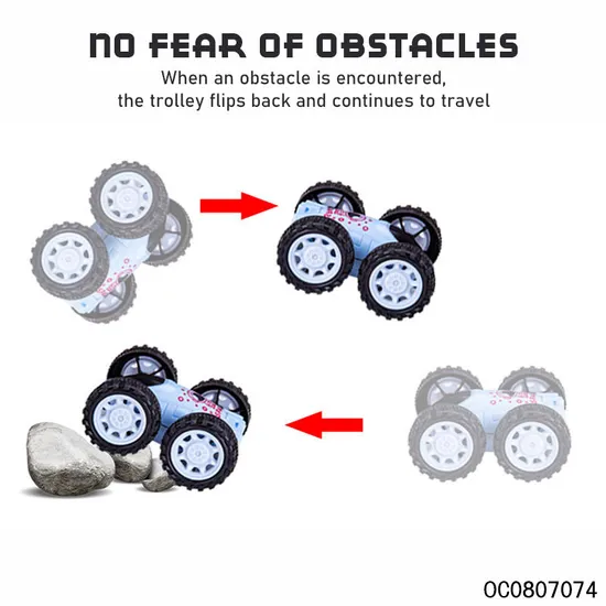 Wholesale 12 Pieces Baby Plastic Friction 360 Rotating Stunt Children's Toy Car