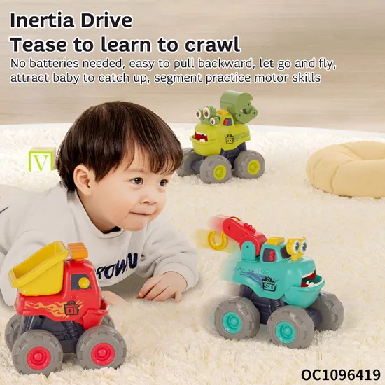 Wholesale Construction Vehicles Engineering Truck Model Push and Go Small Pull Back Toys Car