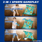 Wholesale Football 3in1 Portable Inflatable Soccer Goal Outdoor Game Families Interactive Toys Goal