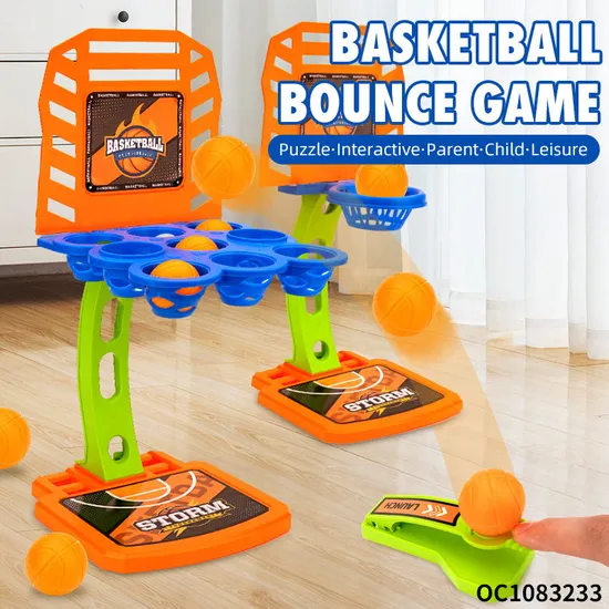 Wholesale Montessori Baby Bouncing Ball Mini Basketball Hoop Shooting Portable Table Interactive Games Toy for Kids