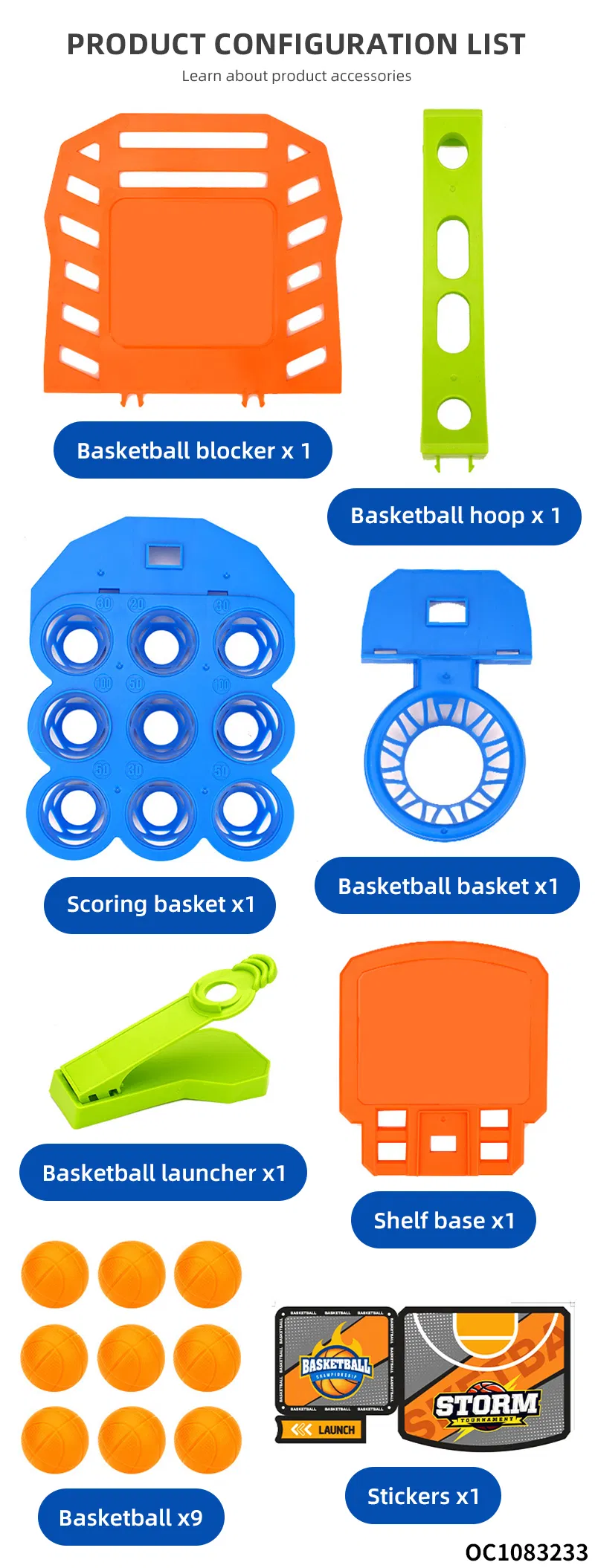 Wholesale Montessori Baby Bouncing Ball Mini Basketball Hoop Shooting Portable Table Interactive Games Toy for Kids