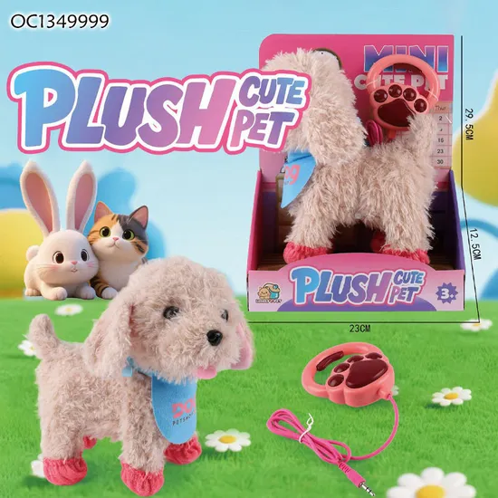 Wholesale Cute Pet Voice Custom Electric Plush Puppy Dog Animal Toy