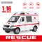 Wholesale Plastic Children Friction Ambulance Vehicle Truck Kids Car Toy with Sound Light