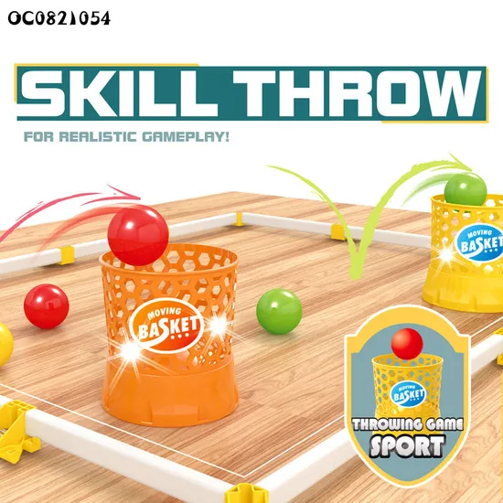 Wholesale Montessori Baby Indoor Sports Products Interactive Floor Game Ball Basketball Hoop Plastic Balls Toy