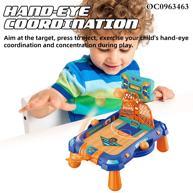 Wholesale Interactive Family Children Mini Finger Basketball Toys Interactive Games Table Hoop Board Games