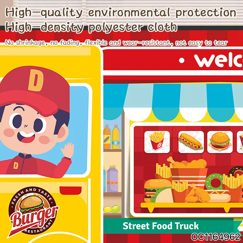Wholesale Indoor Funny Children Pop up House Pretend Play Fast Food Kids Play Tent Playhouse