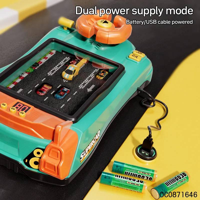 Montessori Plastic Racing Car Children Electronic Kids Educational Baby Steering Wheel Game Toy