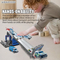 Cartoon City Track Parking Lot Toy Alloy Pull Back Car Role Play House Plastic Railway Racing Car Toys