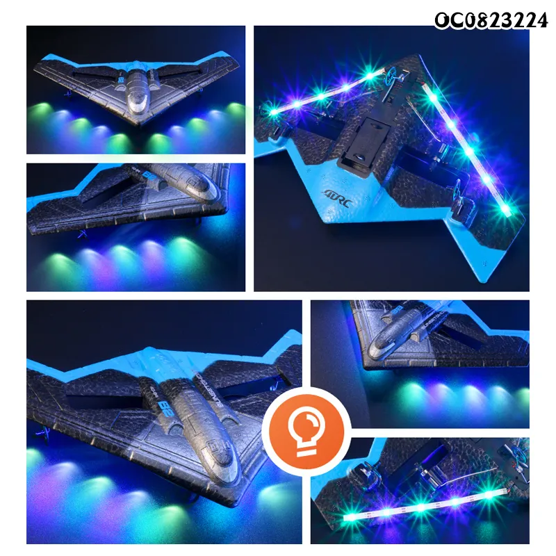 Wholesale Children's Electric Foam RC Remote Control Airplane with Steady Lights
