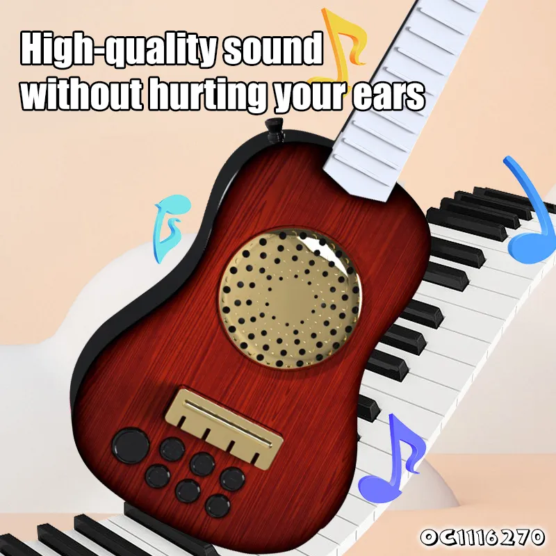 Wholesale Electric Musical Instrument Kid Electric Play Guitar for Children with Light for Hot Sale