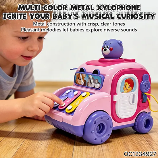 Wholesale Plastic Learning Educational Hand Eye Coordination Xylophone Percussion Musical Instrument Baby Toys