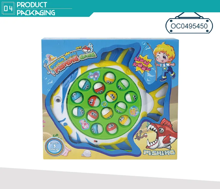 Wholesale Montessori Plastic Fishing Minimal Educational Electric Games Toy for Baby