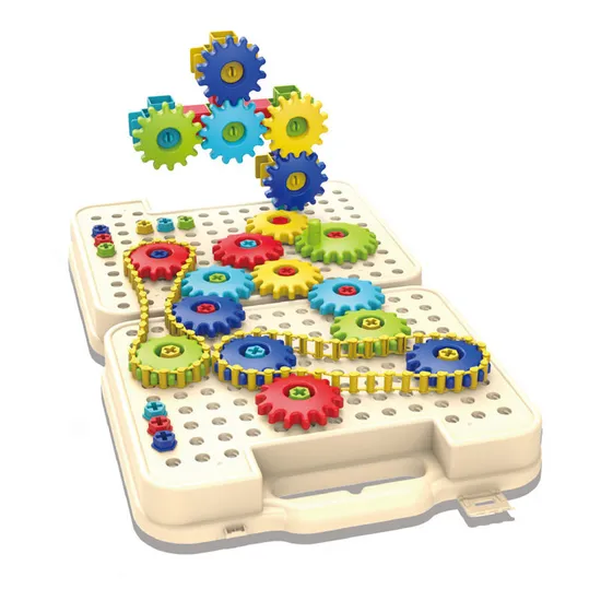 Wholesale Educational Montessori Creative Plastic DIY Building Blocks Toy for Kids