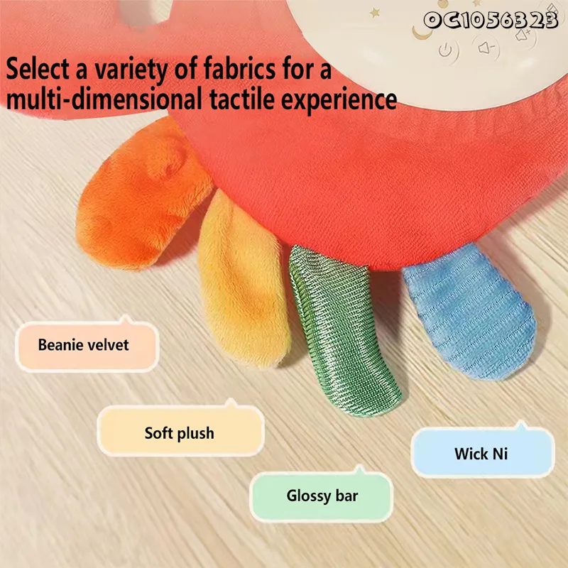 Wholesale Animal Educational Stuffed Crab Plush Baby Play Hanging Mobile Musical Toy for Baby