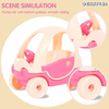 Wholesale Stuffed Mini Car Children Montessori Educational Baby Girls Plush Big Ear Rabbit Toy Doll