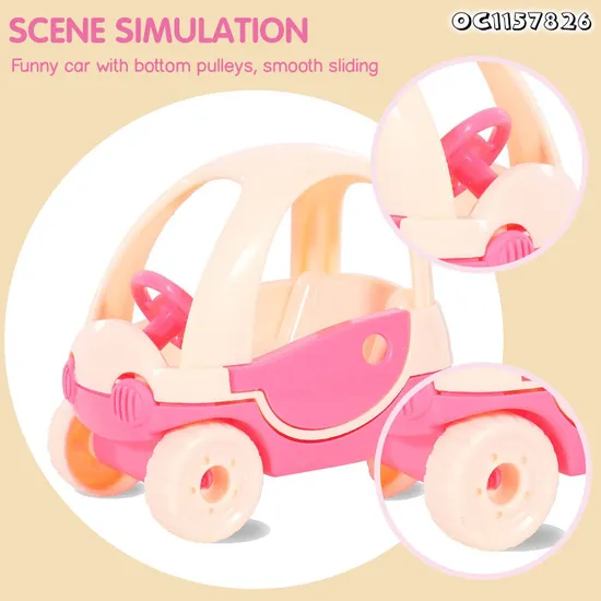 Wholesale Stuffed Mini Car Children Montessori Educational Baby Girls Plush Big Ear Rabbit Toy Doll