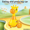 Wholesale Funny Cartoon Press and Go Animal Small Plastic Giraffe Baby Montessori Sensory Toy
