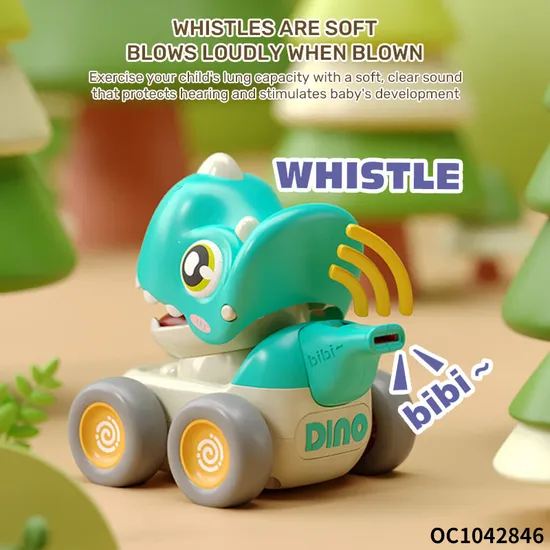 Wholesale Educational Soft Plastic Animals Car Dinosaur Truck Race Cars Press and Go Wheeled Gift Toys