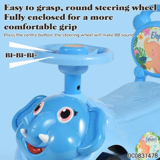 Wholesale Plastic Kids Children Cartoon Baby Ride on Toy Swing Car