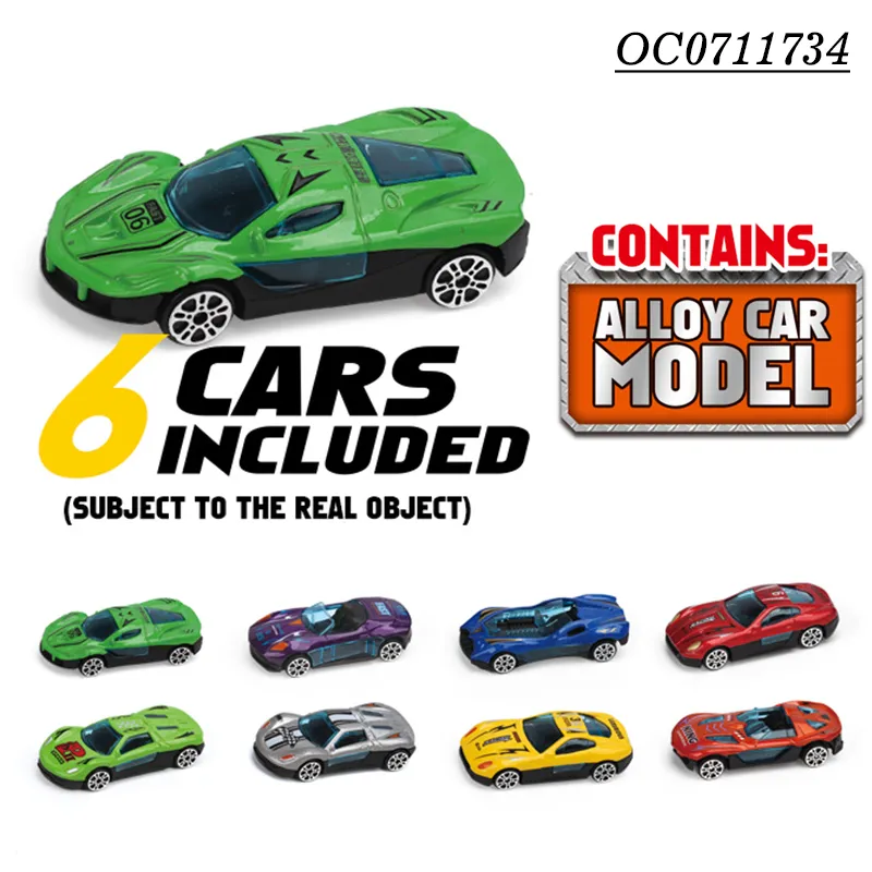 2in1 Trolley Suitcase Electronic Track Garage Parking Lot Kids Classic Toys with 6PCS Mini Alloy Car Toys