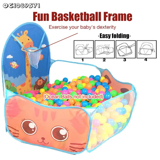 Wholesale Children Ocean Baby Toy Foldable Play Tent Plastic Balls Pool Colorful Indoor Kids Playhouse