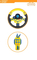 Kids Plastic Steering Wheel Battery Operated Children Educational Steering Wheel Toy with light Music