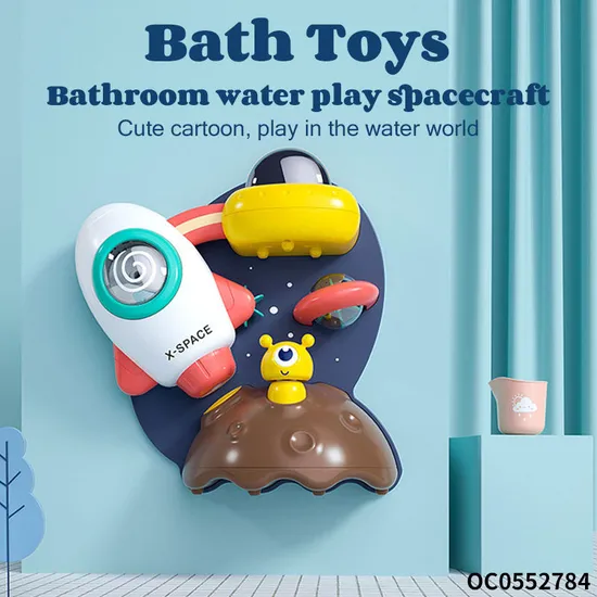 Wholesale Space Bathroom Children Bath Water Shower Head Set Toys for Baby