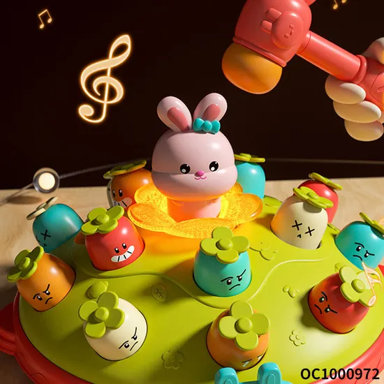 Wholesale Interactive Electronic Hammer Cartoon Whack a Mole Electronic Toy Family Board Game