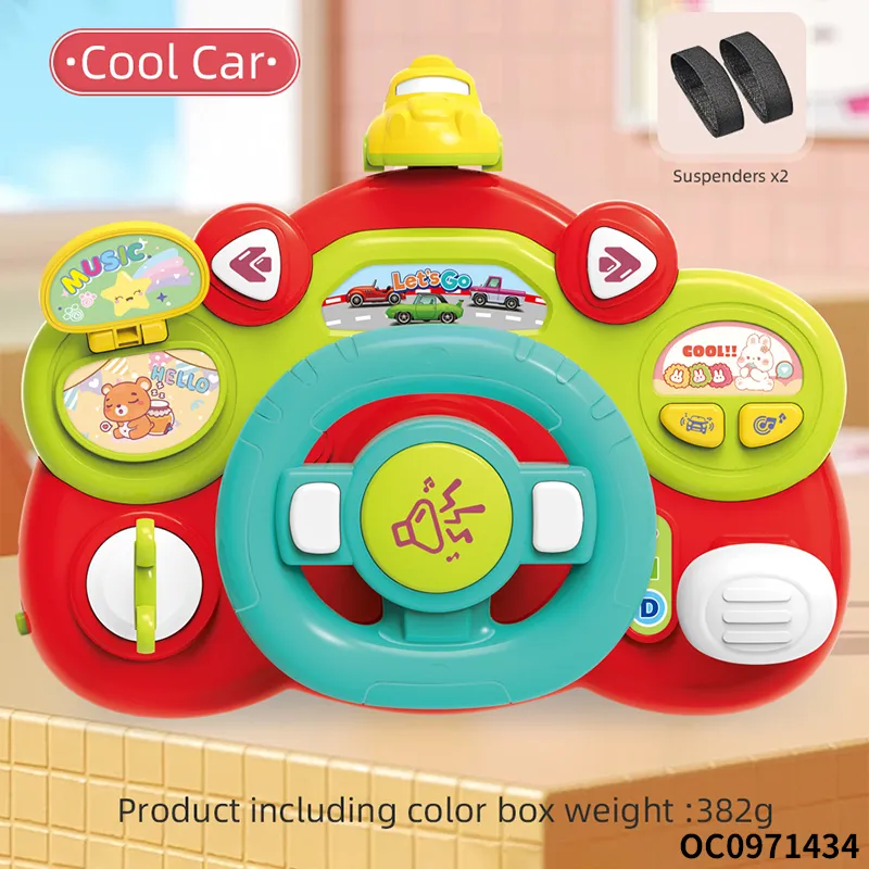 Children Educational Plastic Montessori Sensory Board Games Baby Steering Wheel Toys Wholesale