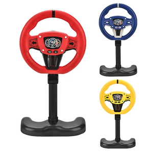 Wholesale Interesting Child Educational Montessori New Pretend Toys Game Car Key Kids Electric Steering Wheel Toy
