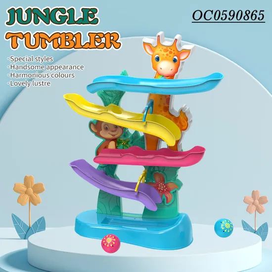 Indoor Educational Track Toy Slot Roll a Ball Toy Education Assemble Toy for Kids