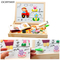 2in1 Drawing Black Board Wooden Toys Montessori Magnetic Jigsaw Puzzle Children's Intelligence Early Education Toy