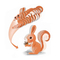 Squirrel Custom Early Educational Jigsaw Puzzles Kids 3D Cardboard Toys for Children Kids DIY Hand on Building Puzzle Reusable