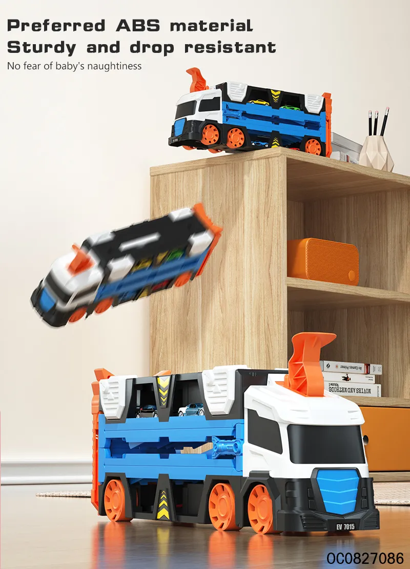 Deformation Truck Kids Game Ejection Rail Toys Slot Car Racing Track Sets Toy for Kids