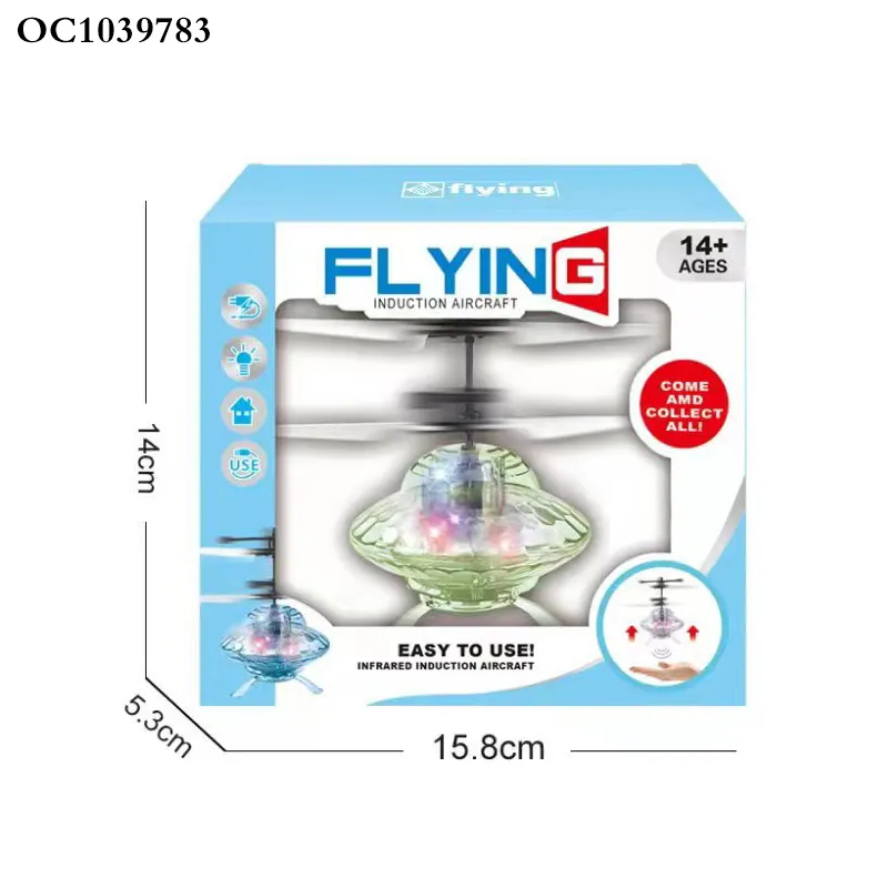 Wholesale Mini Children Controlled Hand Flying Light up Drone Toy for Children